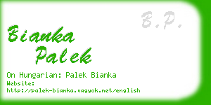 bianka palek business card